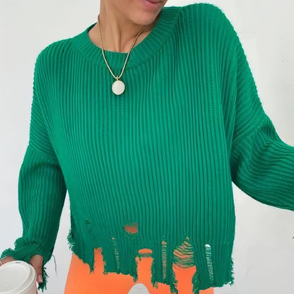 Tassel Knit Crop: Stylish Comfort - Allure SocietyCasualwear Tops