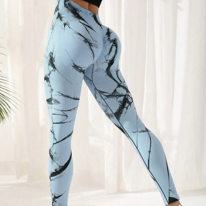 Tie - dye Leggings Spandex High Waist Yoga Pants - Allure SocietyActivewear Pants