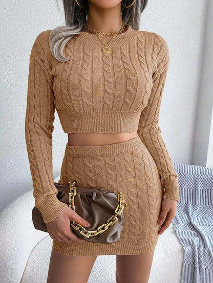 Twist Knit 2 - Piece Women's Set - Allure SocietyCasualwear Sets