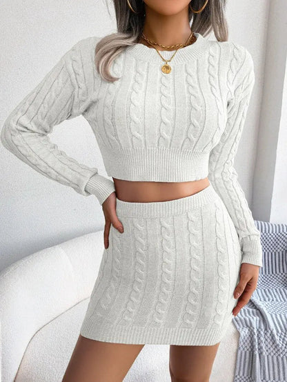 Twist Knit 2 - Piece Women's Set - Allure SocietyCasualwear Sets