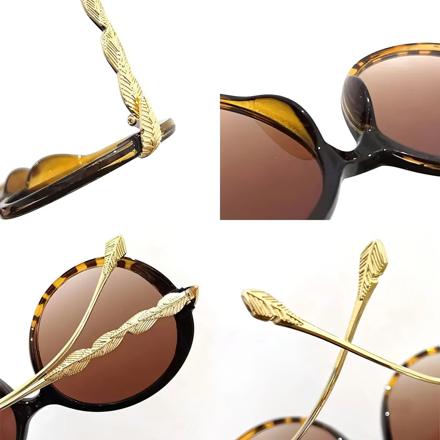 Vintage Round Frame Sunglasses - Allure SocietyUV Sunglasses