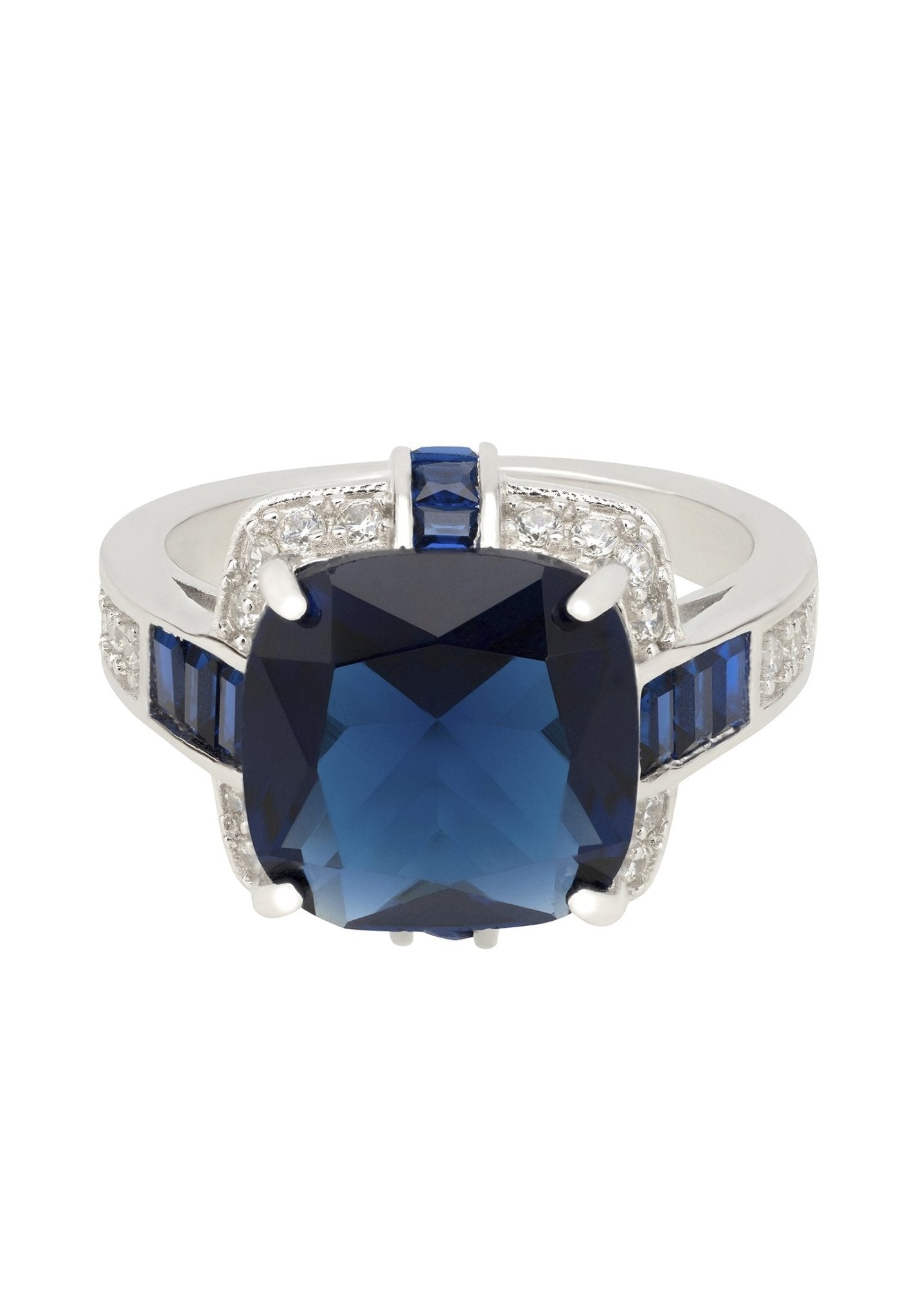 Windsor Silver Ring Sapphire - Allure SocietyRings