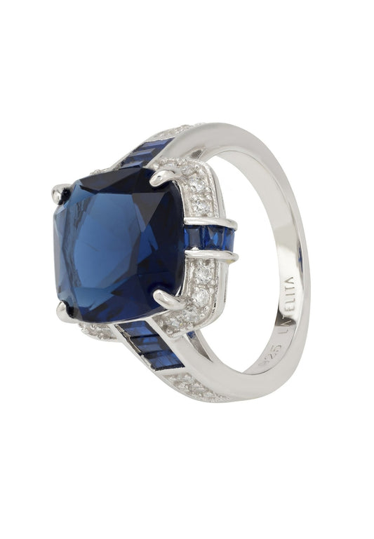 Windsor Silver Ring Sapphire - Allure SocietyRings