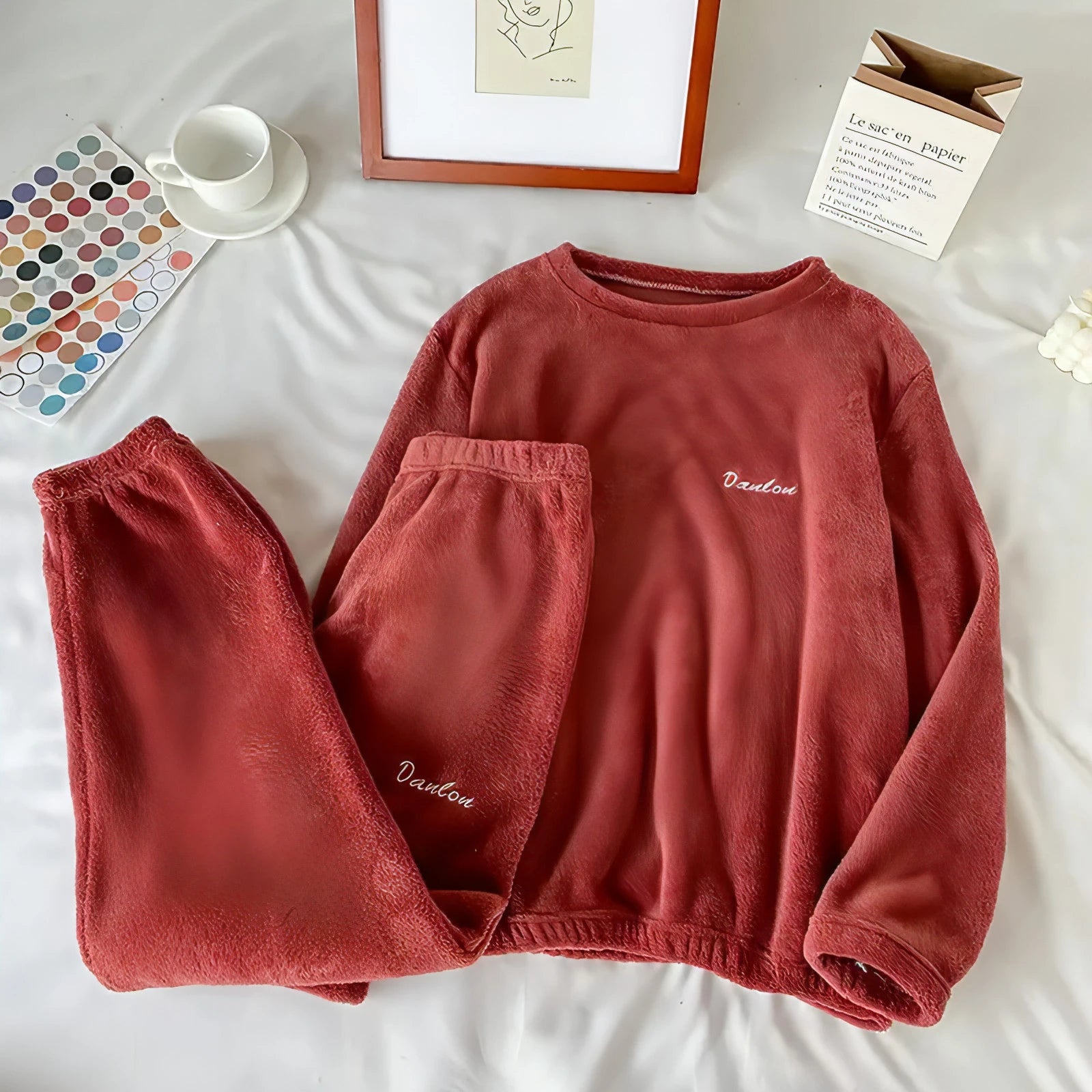 Winter Soft Velvet Pajamas Set - Allure Society