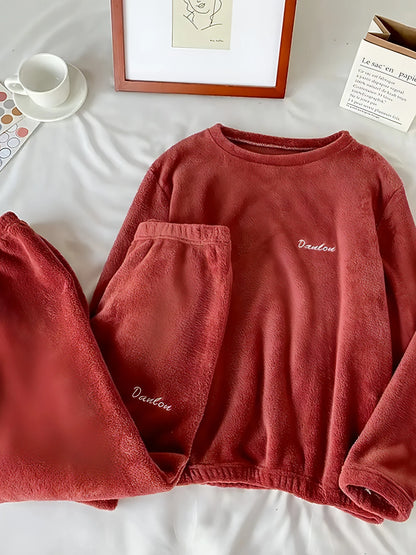 Winter Soft Velvet Pajamas Set - Allure Society