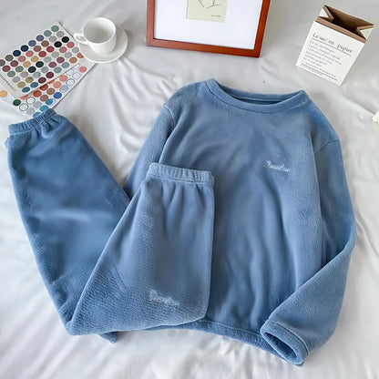 Winter Soft Velvet Pajamas Set - Allure Society