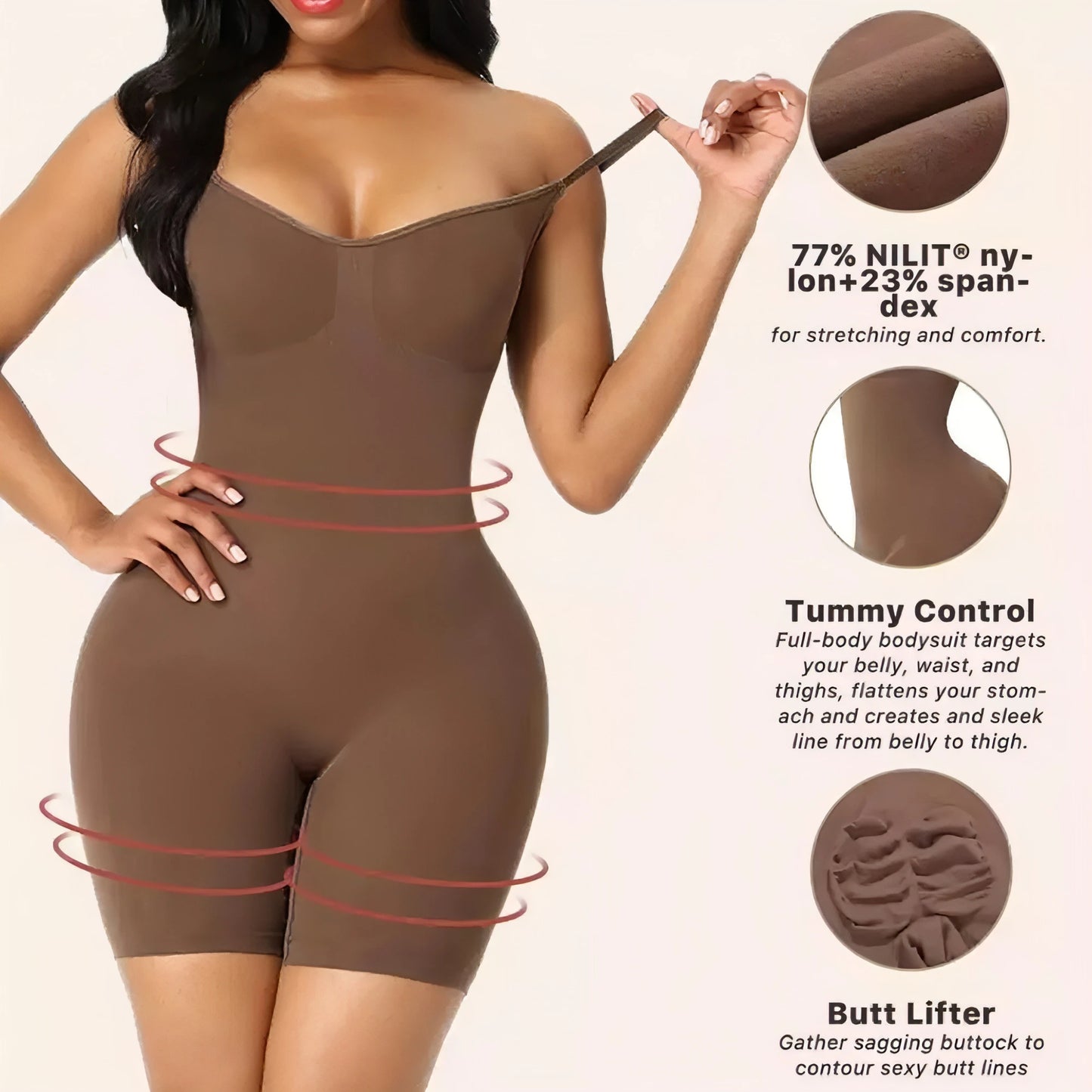 Women Bodysuit Slimming Waist Trainer - Allure SocietyShapewear