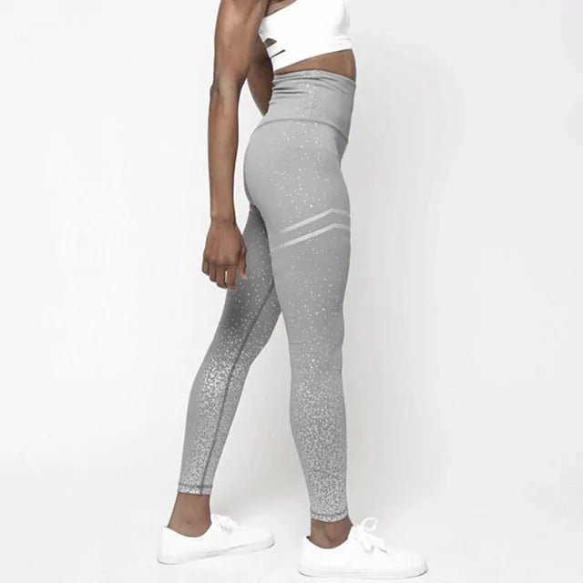 Women Gold Print Leggings - Allure SocietyActivewear Pants