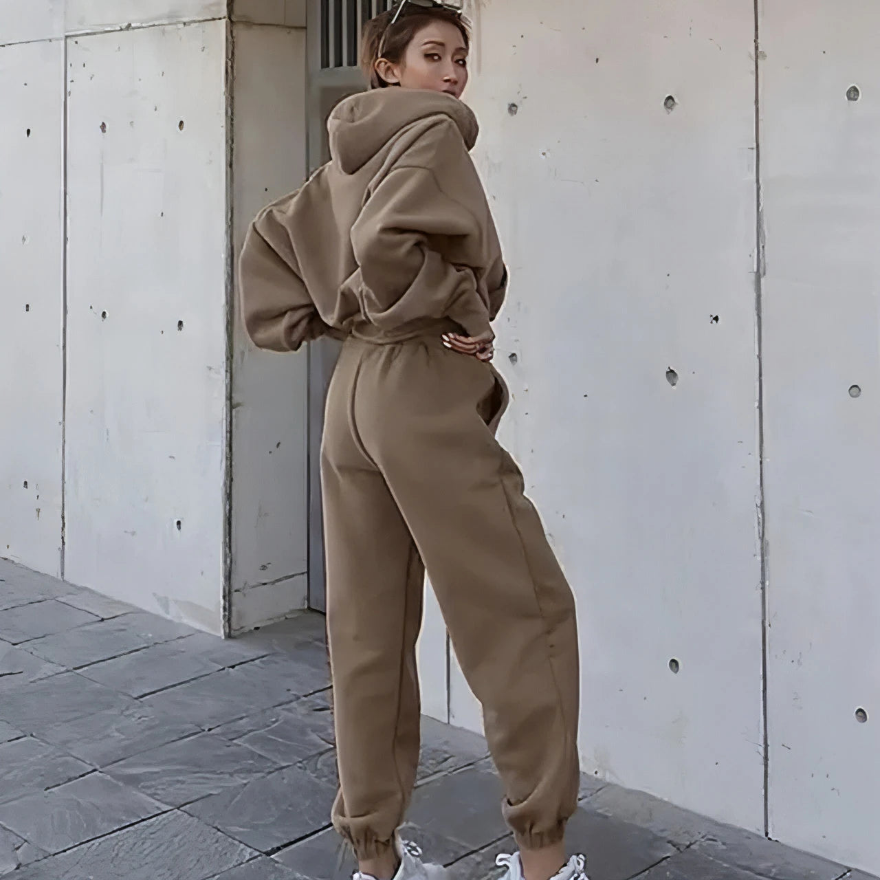 Women Warm Hoodie and Pants Set - Allure SocietyLoungewear Sets