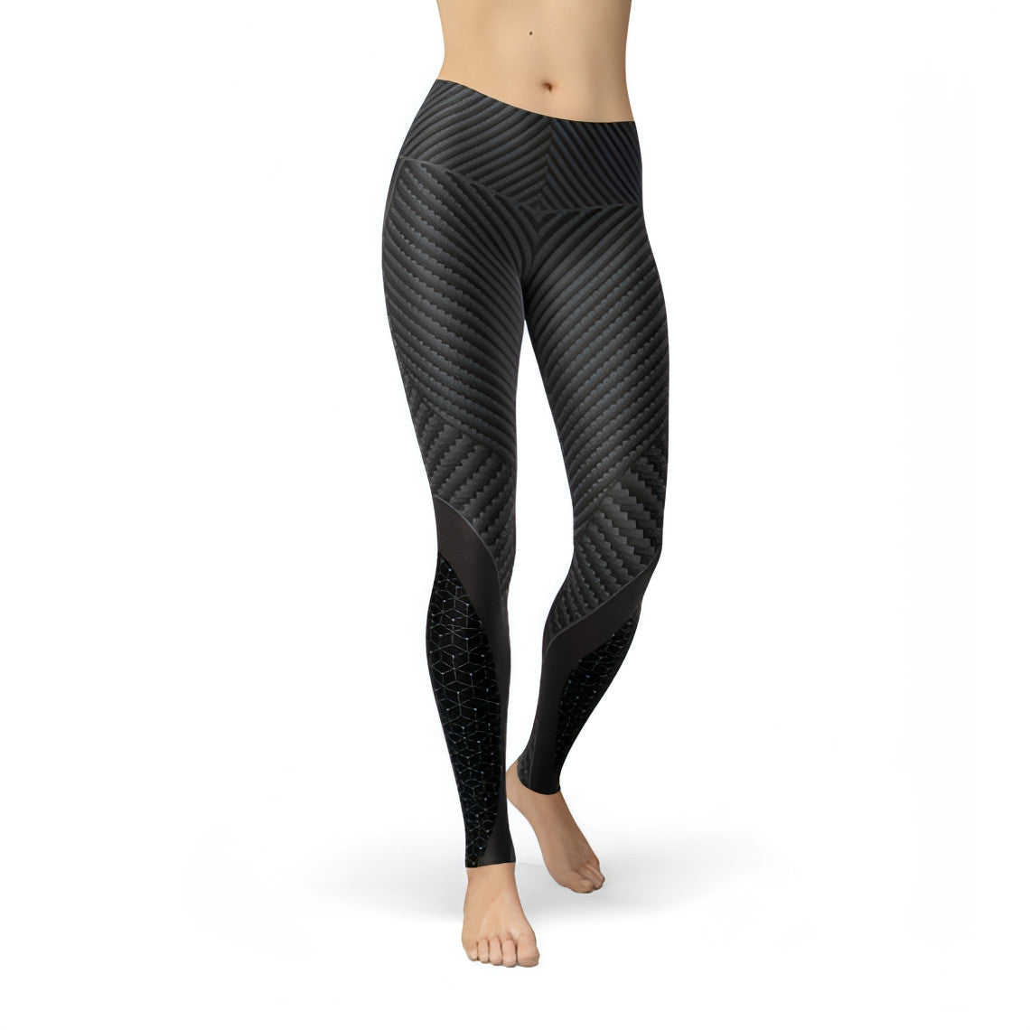 Womens Carbon Fiber Sports Leggings - Allure SocietyActivewear Pants