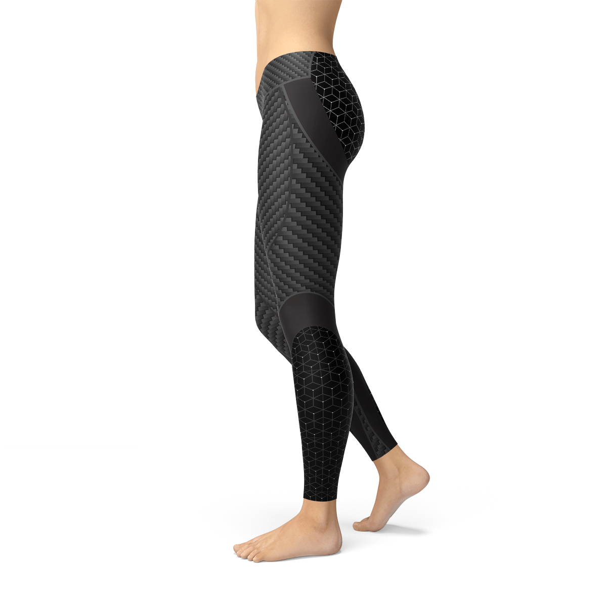 Womens Carbon Fiber Sports Leggings - Allure SocietyActivewear Pants