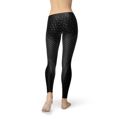 Womens Carbon Fiber Sports Leggings - Allure SocietyActivewear Pants