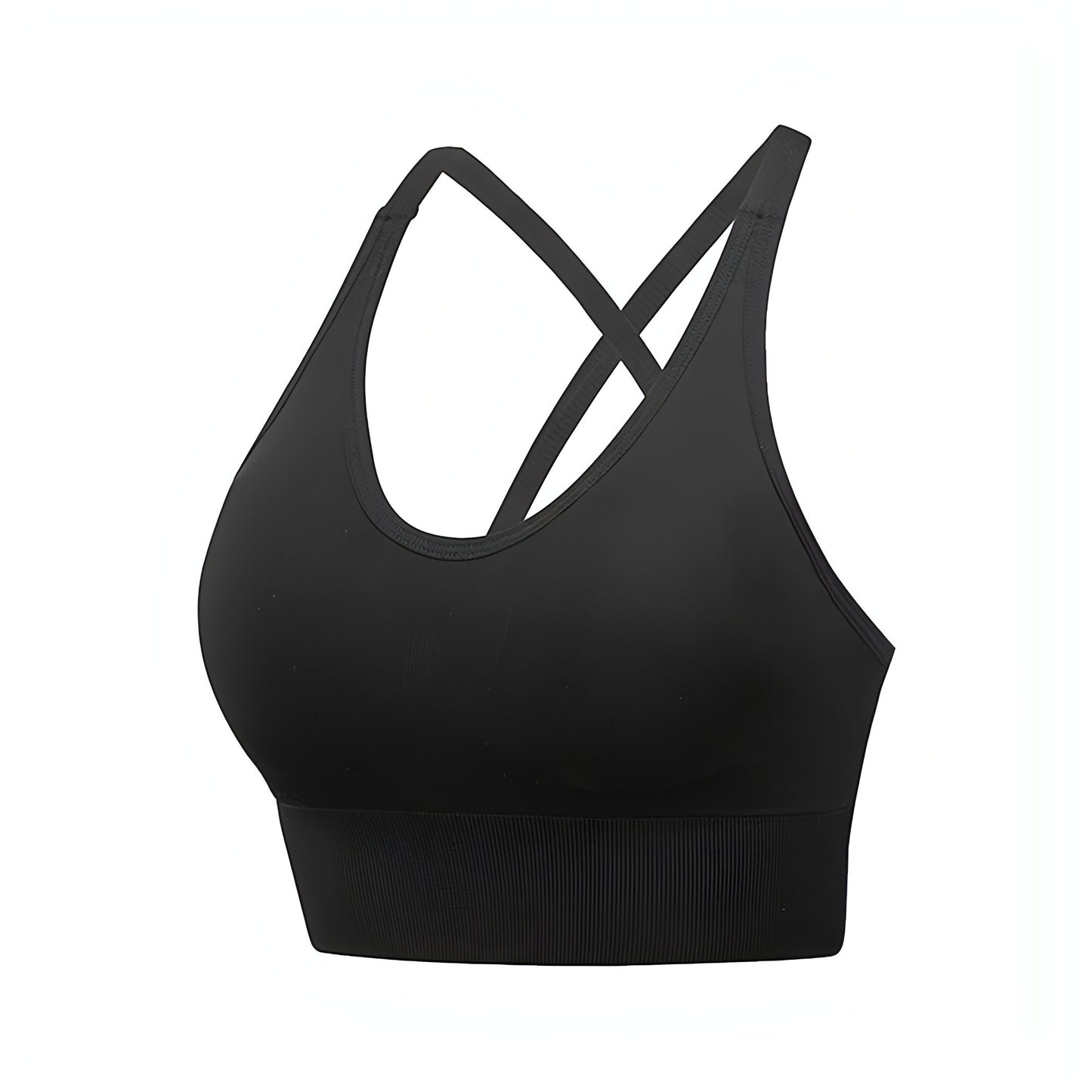 Women's Double Shoulder Strap Sports Bras Medium Impact Support Padded - Allure SocietyActivewear Tops