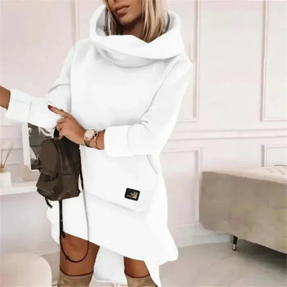 Women's Long Sleeve Hoodie Dress - Allure SocietyCasualwear Dresses