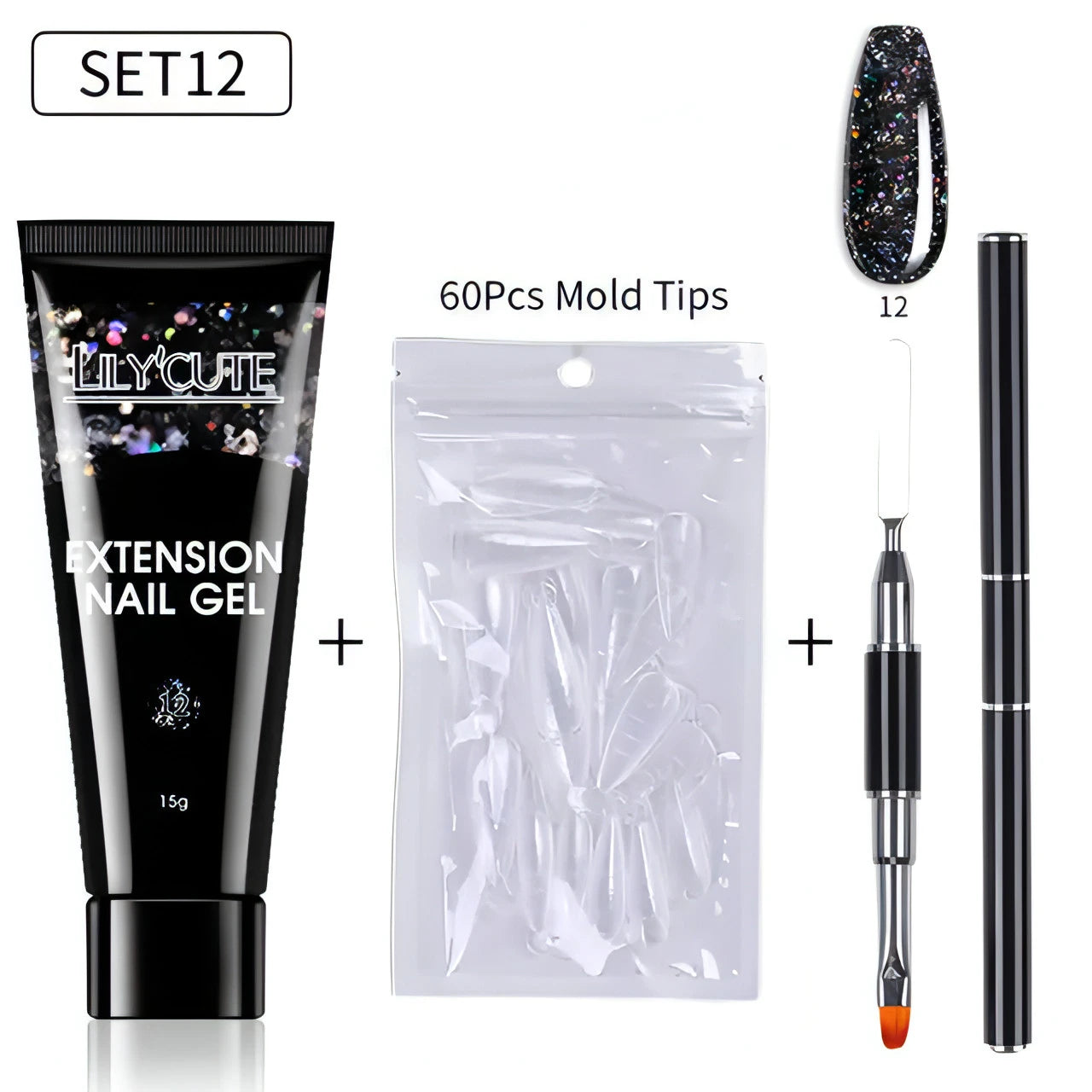 Extension Gel Set - Allure SocietyFalse Nail Kits and Dryers