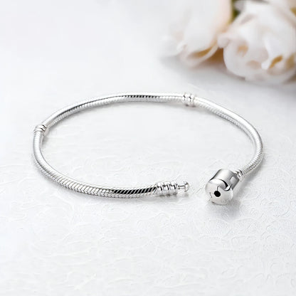 925 Sterling Silver Charm Bead Bracelet - Allure SocietyBracelets